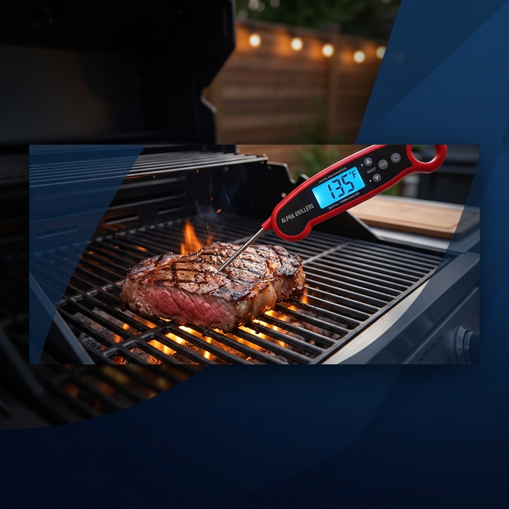 Alpha Grillers Meat Thermometer Digital - Premium Culinary Banner