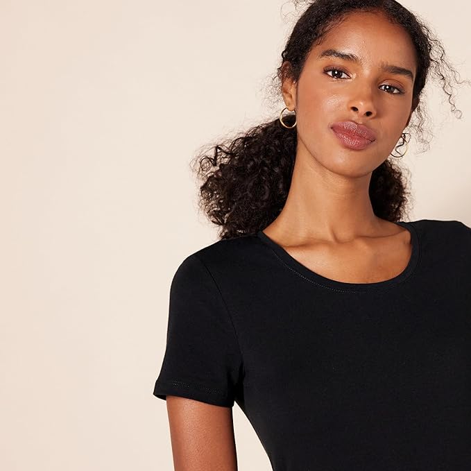 Amazon Essentials Cotton-Modal T-Shirt Interactive Construction Hotspots