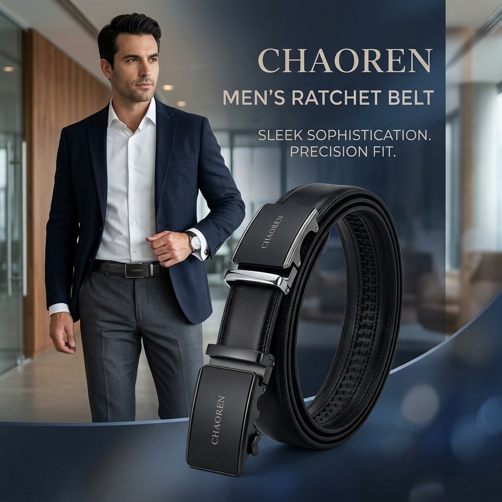 CHAOREN Ratchet Belt Visual Wear Demonstration