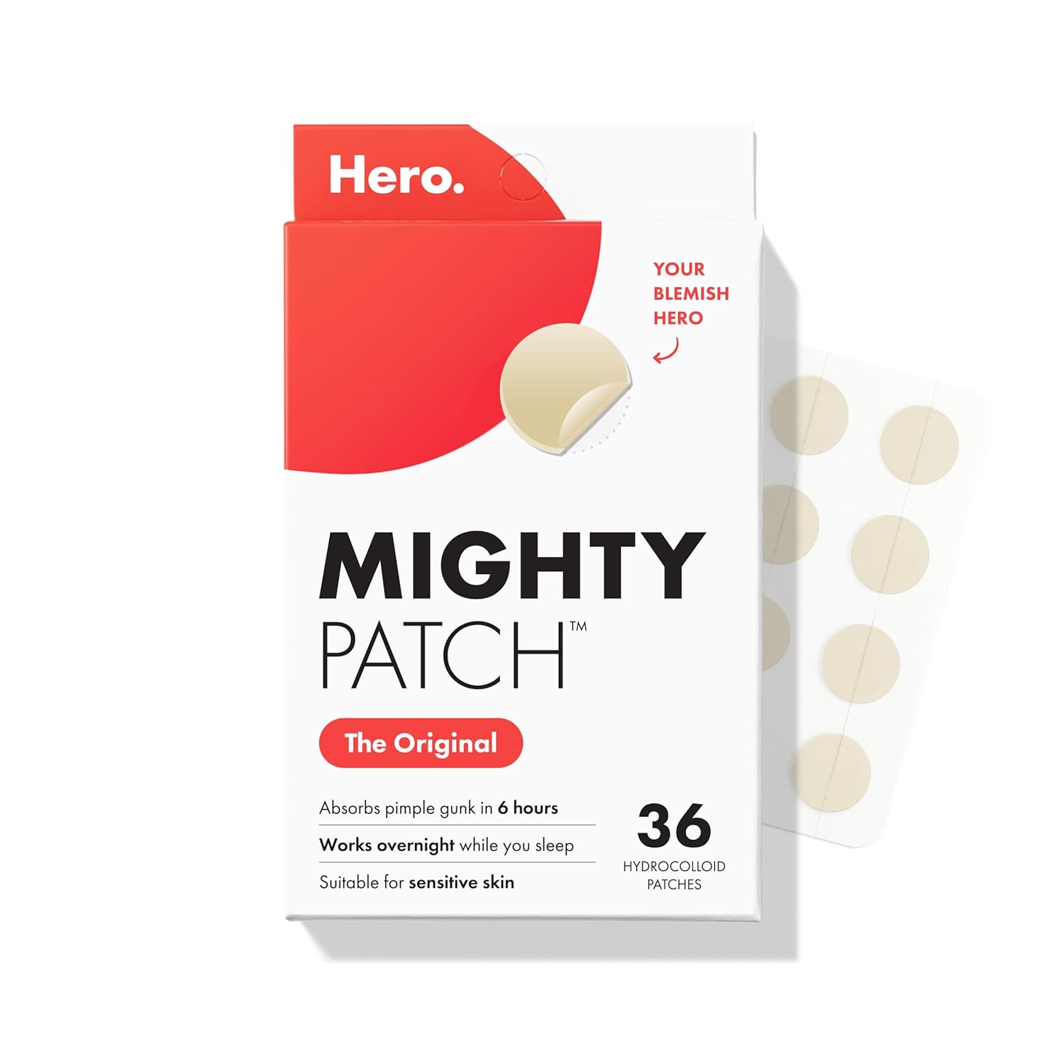 Hero Cosmetics Mighty Patch Original Box & Stickers