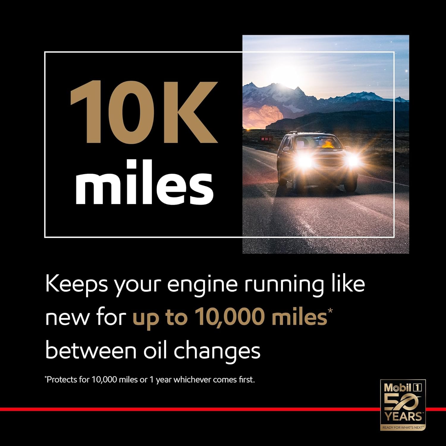 Mobil 1 10,000 Miles Engine Shield