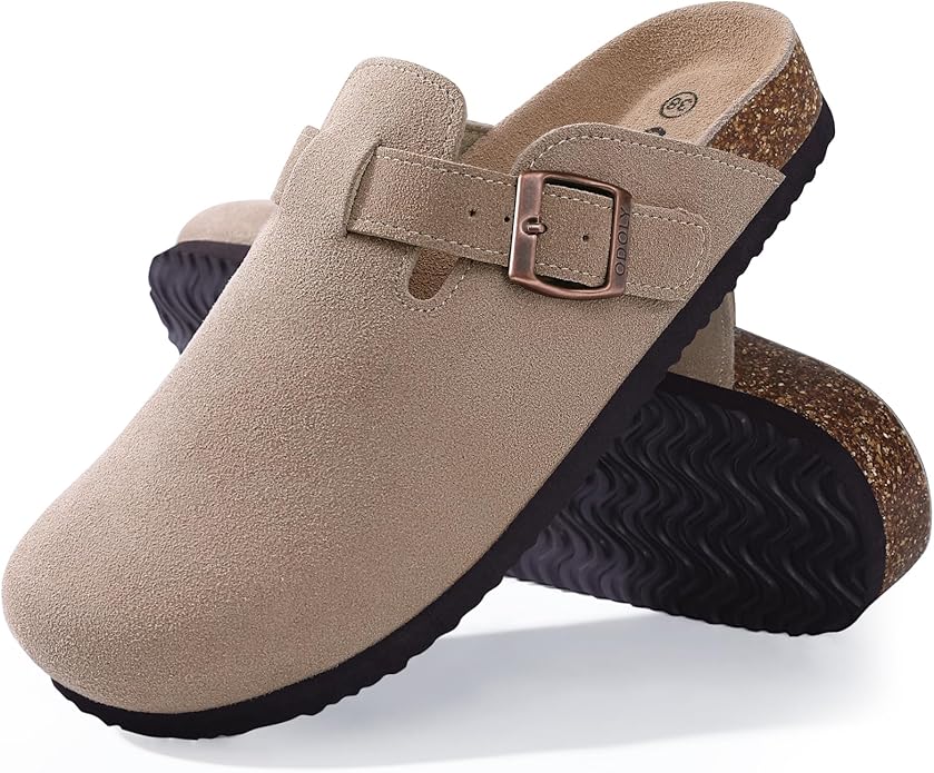ODOLY Genuine Suede Clogs Wearing Review Look