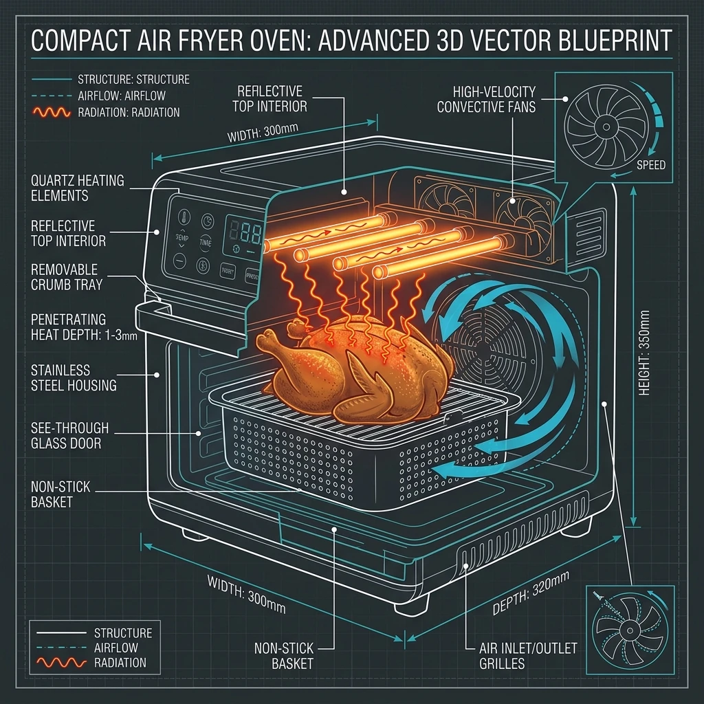 Radiant Heating Uniformity: Evaluating Quartz Heating Elements in Compact Air Fryer Ovens (2026)