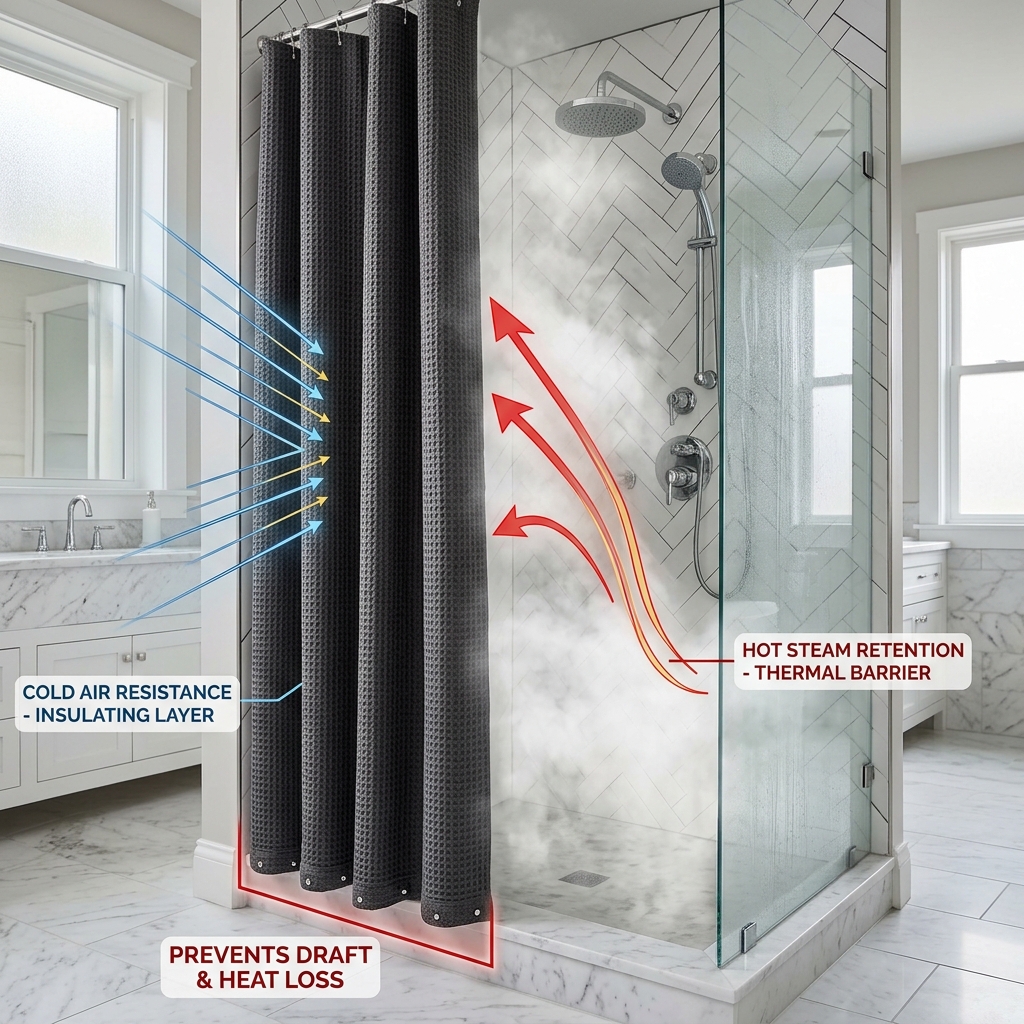 Evaluating Heat-Loss Mitigation in Luxury Weighted Fabric Shower Curtains: Thermodynamic Retention (2026)
