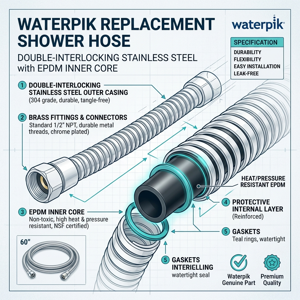 Flexible Conduit Mechanics in Shower Systems: Evaluating Kink-Resistant Stainless Steel Hoses (2026)