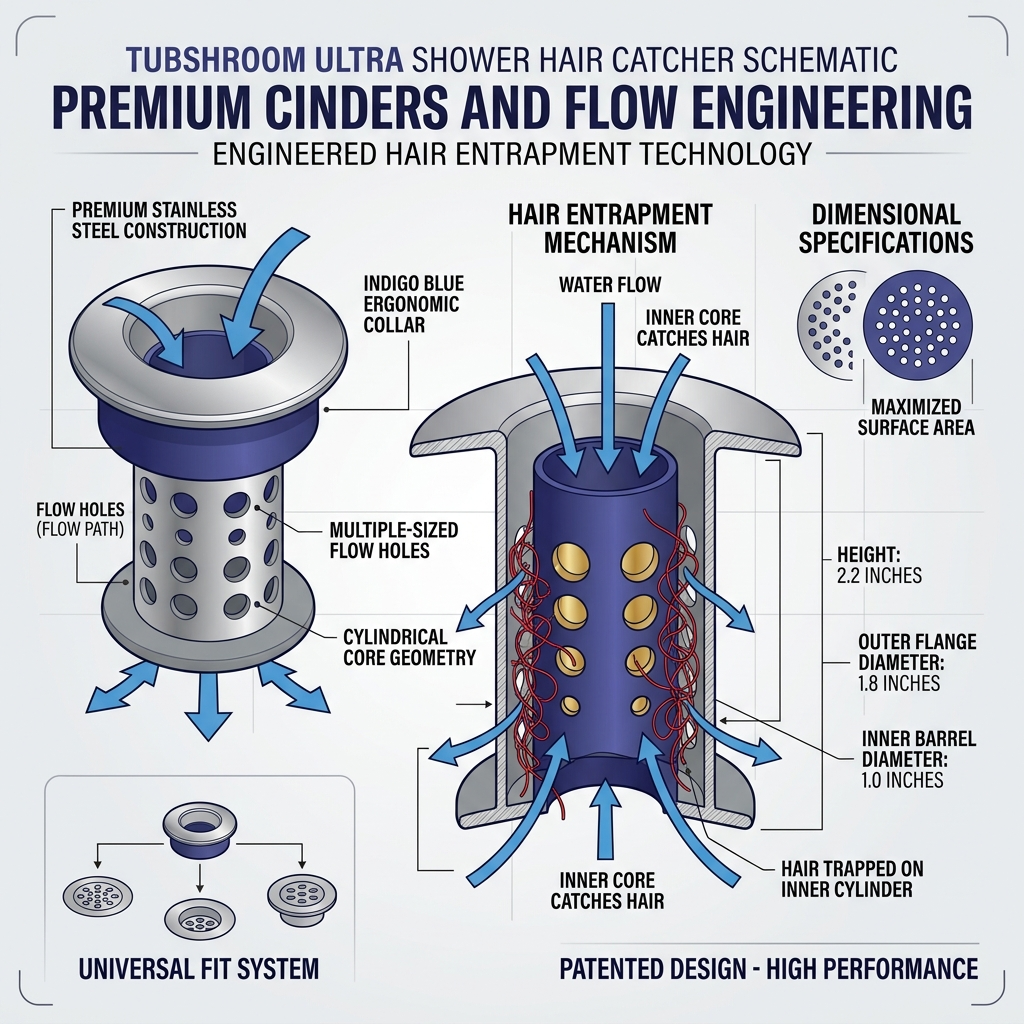 Hair-Capture Geometry in Shower Drains: Evaluating Flow-Through Efficiency and Fluid Dynamics (2026)