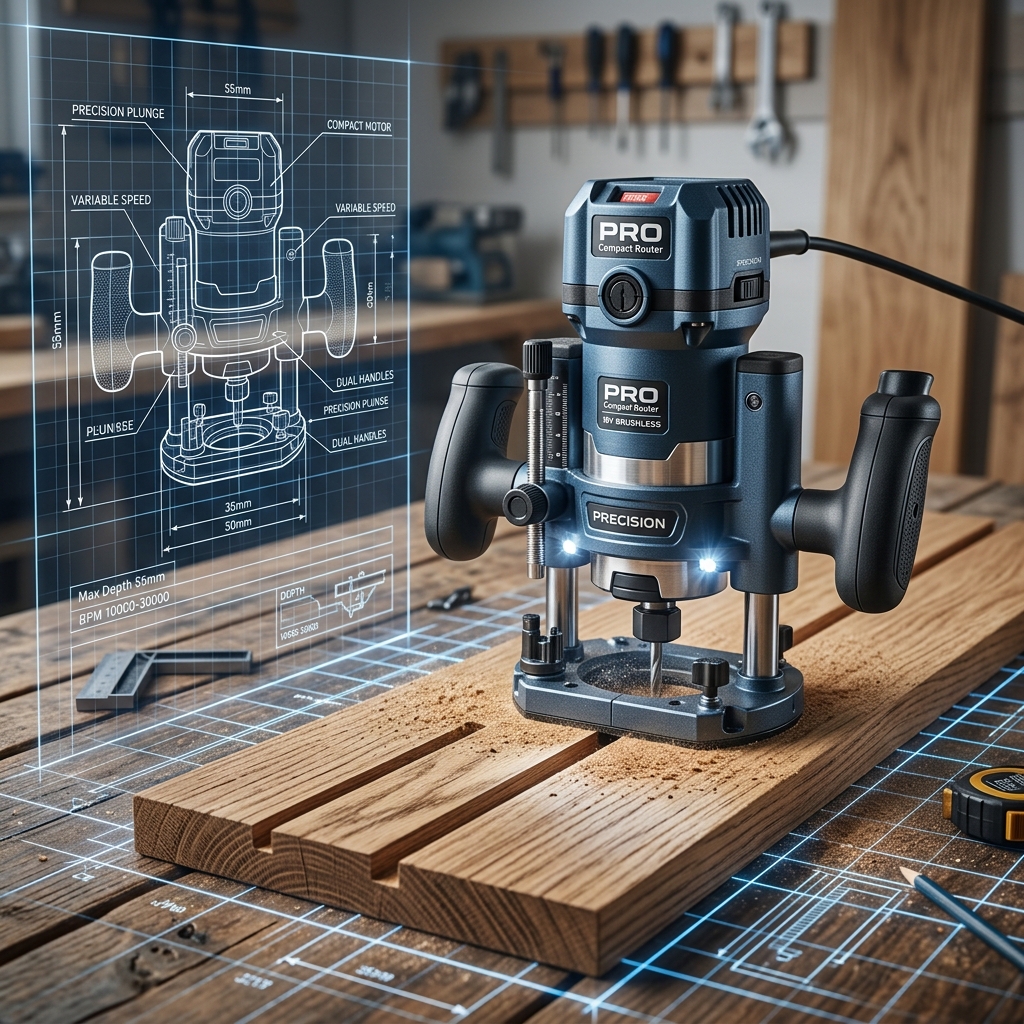 Evaluating Electronic Speed Control Stabilization and Micro-Depth Adjustment Precision in Compact Plunge Routers: Flawless Edge Profiling and Dado Cutting (2026)