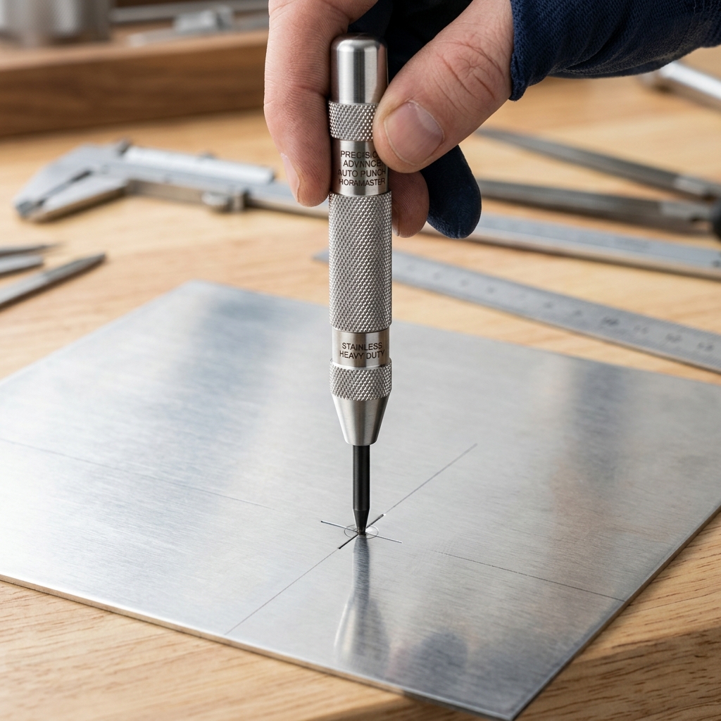 Evaluating Internal Spring-Loaded Hammer Striking Force Dynamics and Hardened Steel Tip Longevity in Automatic Center Punches: Slip-Free Drill Bit Centering on Polished Stainless Steel (2026)