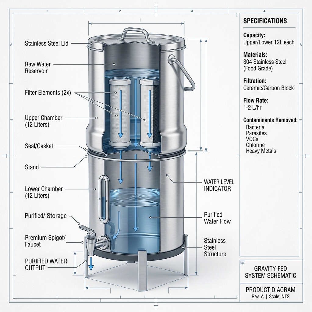 Best Gravity Water Purifiers: Off-Grid Survival Water Filtration Principles (2026)